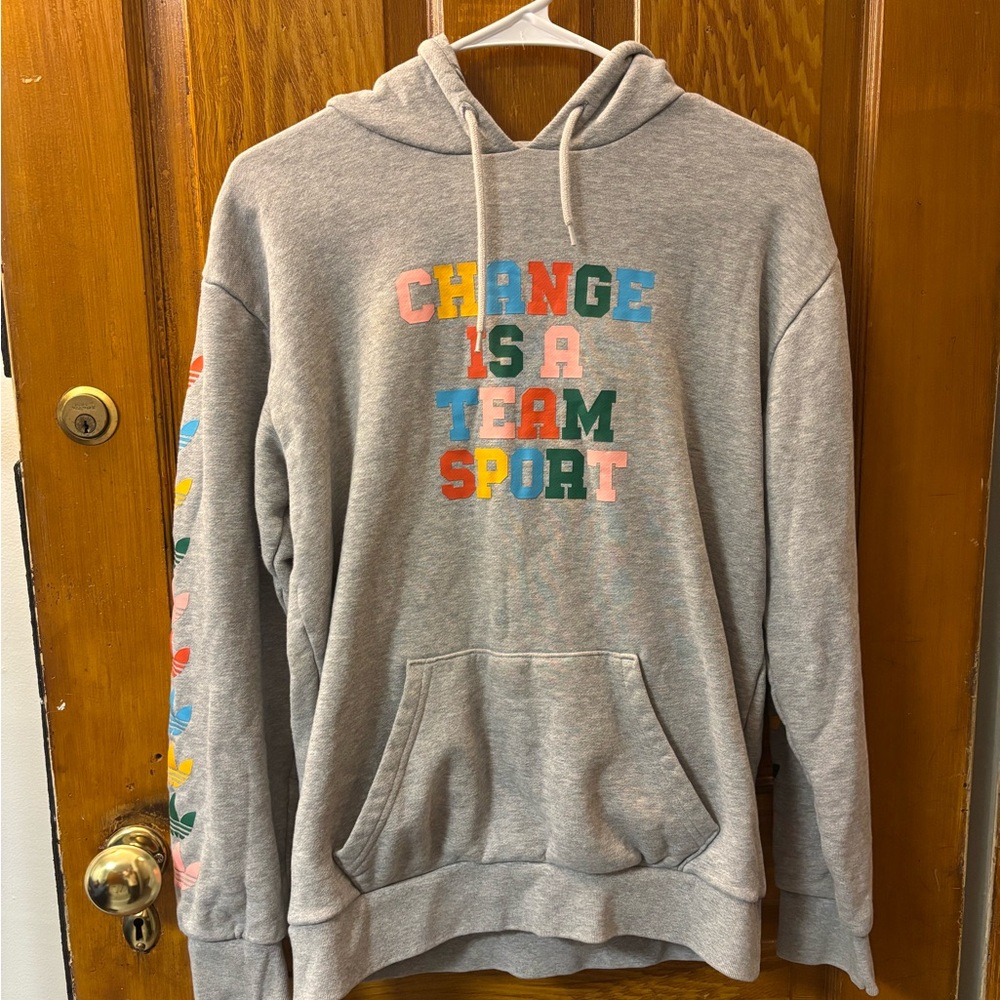 Adidas Hoodie with Multicolor Text
